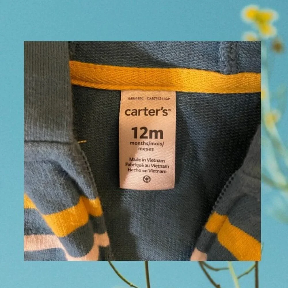 Carter’s Stripe Hoodie Sleeveless Sweatshirt